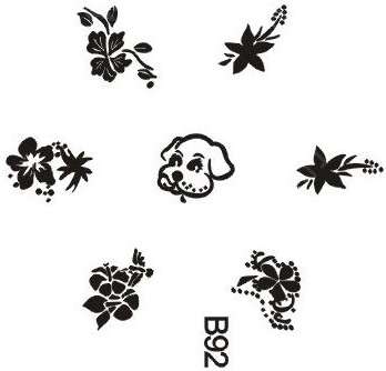 NAIL ART IMAGE STAMPING PLATE (B-SERIES)