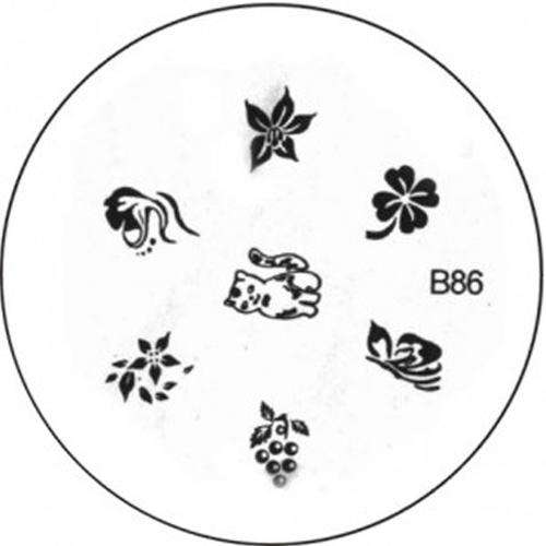 NAIL ART IMAGE STAMPING PLATE (B-SERIES)