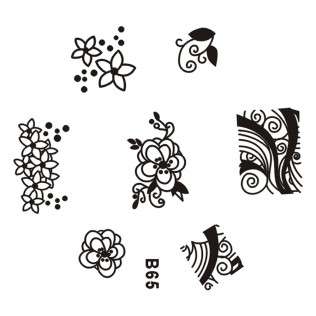 NAIL ART IMAGE STAMPING PLATE (B-SERIES)