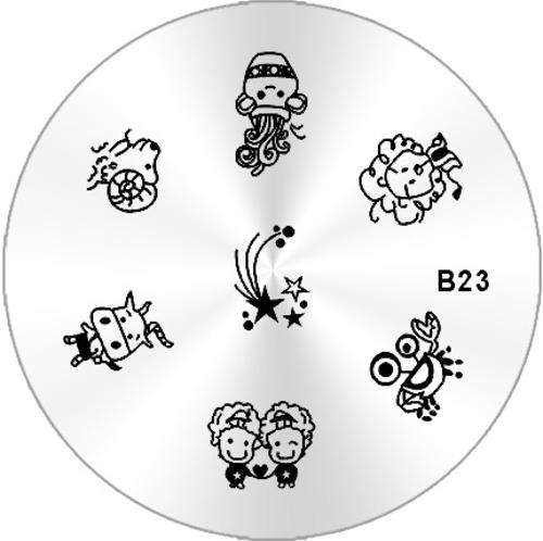 NAIL ART IMAGE STAMPING PLATE (B-SERIES)