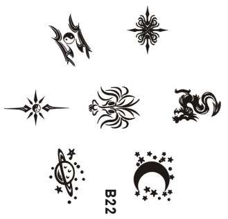 NAIL ART IMAGE STAMPING PLATE (B-SERIES)