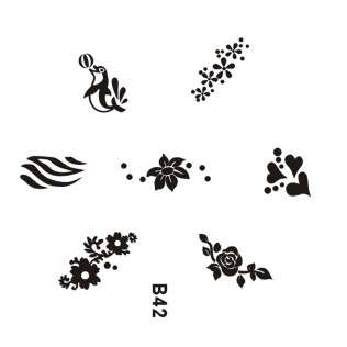 NAIL ART IMAGE STAMPING PLATE (B-SERIES)