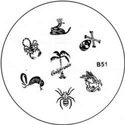 NAIL ART IMAGE STAMPING PLATE (B-SERIES)