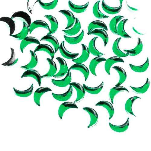 NAIL ART RHINESTONE MOON - DARK GREEN