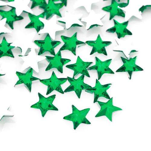 NAIL ART RHINESTONE STAR - DARK GREEN