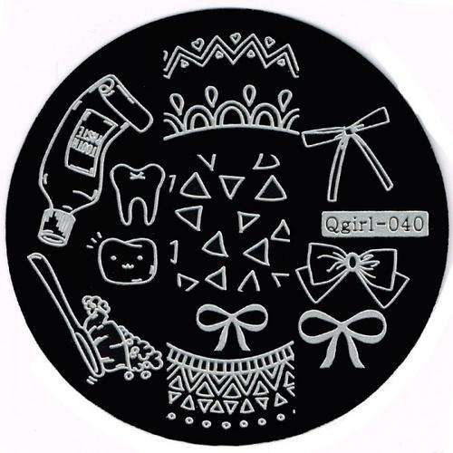 NAIL ART IMAGE STAMPING PLATE (QGIRL-SERIES) ***SALE***