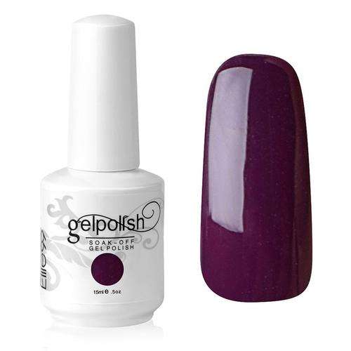 15 ML ELITE99 SOAK OFF UV GEL NAIL POLISH PLUM AND DONE (1417)
