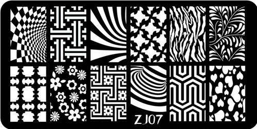 NAIL ART IMAGE STAMPING PLATE (ZJ-SERIES)