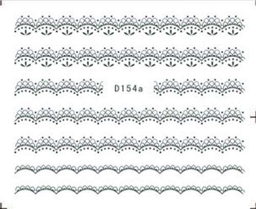 NAIL ART - WATER TRANSFER - LACE