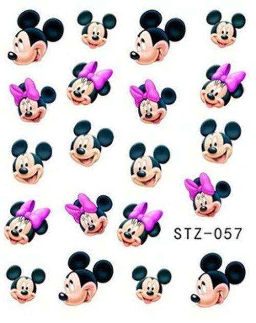NAIL ART - WATER TRANSFER - MINNIE MOUSE