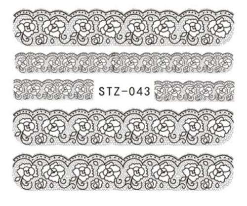 NAIL ART - WATER TRANSFER - LACE