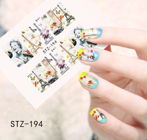 NAIL ART - WATER TRANSFER - VINTAGE