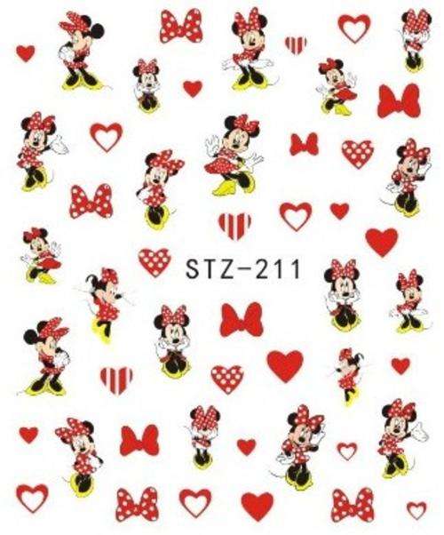 NAIL ART - WATER TRANSFER - MINNIE MOUSE