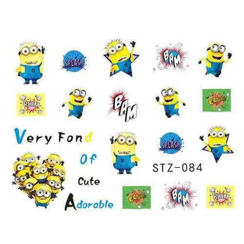 NAIL ART - WATER TRANSFER - MINION