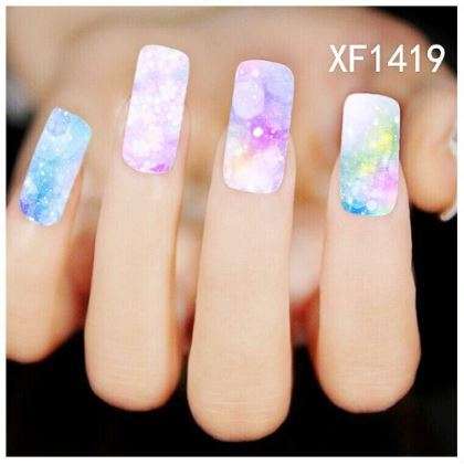 NAIL ART - WATER TRANSFER - FLOWERS