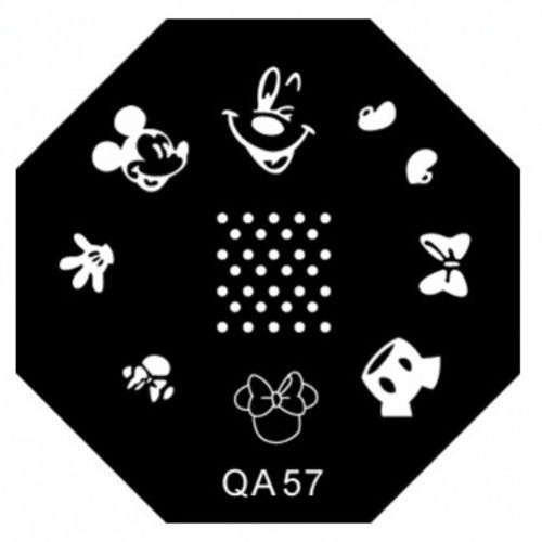 NAIL ART MICKEY MOUSE IMAGE STAMPING PLATE (QA-SERIES) ***SALE***