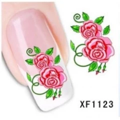 NAIL ART - WATER TRANSFER - FLOWERS