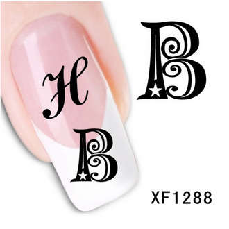 NAIL ART - WATER TRANSFER - LETTER
