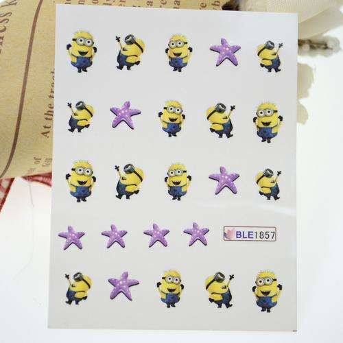 NAIL ART - WATER TRANSFER - MINION