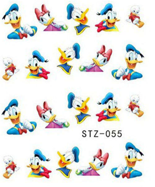 NAIL ART - WATER TRANSFER - DONALD DUCK