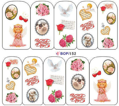 NAIL ART - WATER TRANSFER - ANGEL