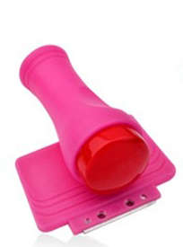2.4 cm Soft Silicone Pink Nail Art Stamper - Red Head
