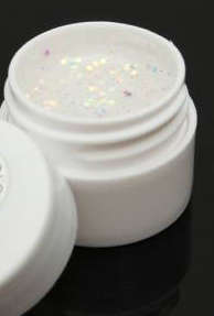 UV GEL - BIG GLITTER - WHITE
