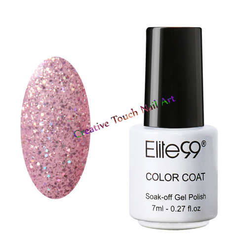 7ML ELITE99 SOAK OFF UV/LED COLOR GEL NAIL POLISH - SPARKLE BRIDE