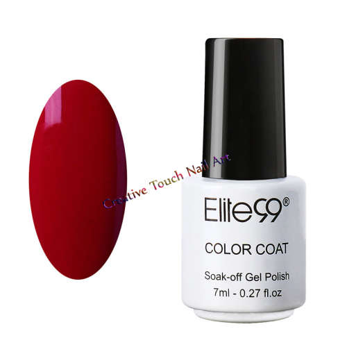 7ML ELITE99 SOAK OFF UV/LED COLOR GEL NAIL POLISH - HOT ROD RED