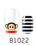 NAIL ART - INSTANT MANICURE WRAP (B SERIES) - MONKEY