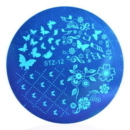 NAIL ART ROUND IMAGE STAMPING PLATE (STZ-SERIES)