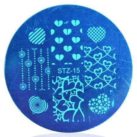NAIL ART ROUND IMAGE STAMPING PLATE (STZ-SERIES)