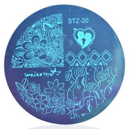 NAIL ART ROUND IMAGE STAMPING PLATE (STZ-SERIES)