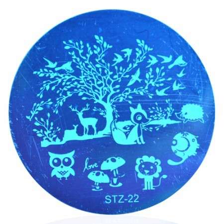 NAIL ART ROUND IMAGE STAMPING PLATE (STZ-SERIES)