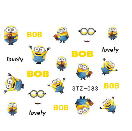 NAIL ART - WATER TRANSFER - MINION