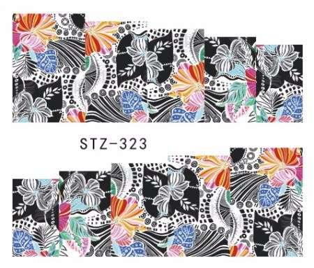 WATER TRANSFER NAIL ART DECAL - FLOWER