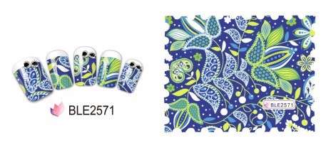 WATER TRANSFER NAIL ART DECAL - STAMP