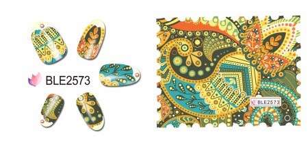 WATER TRANSFER NAIL ART DECAL - STAMP
