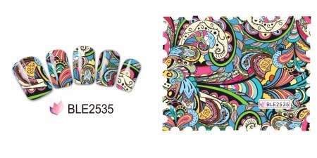 WATER TRANSFER NAIL ART DECAL - STAMP