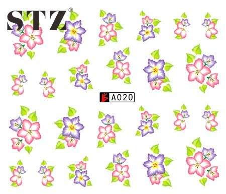 WATER TRANSFER NAIL ART DECAL - FLOWER