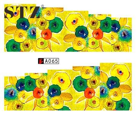 WATER TRANSFER NAIL ART DECAL - FLOWER