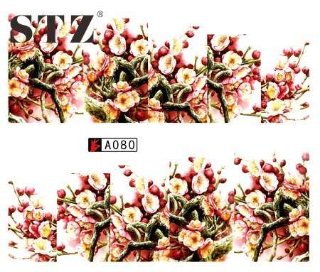 WATER TRANSFER NAIL ART DECAL - FLOWER