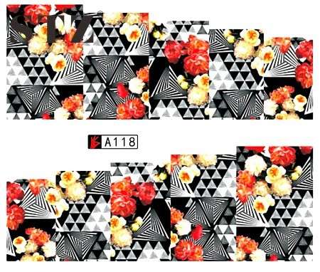 WATER TRANSFER NAIL ART DECAL - PATTERN