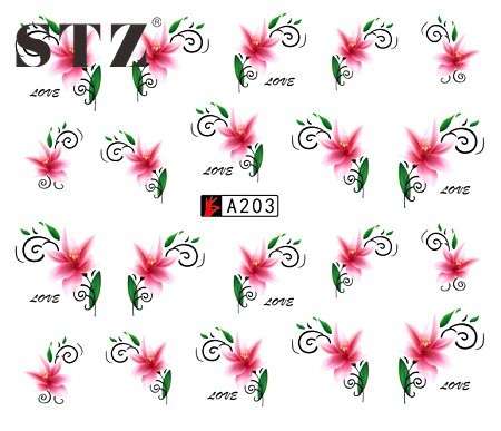 WATER TRANSFER NAIL ART DECAL - FLOWER