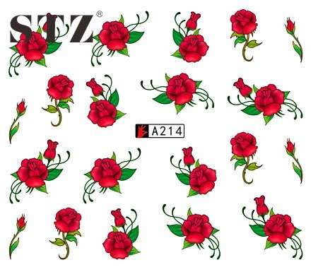 WATER TRANSFER NAIL ART DECAL - FLOWER