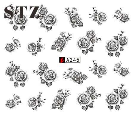 WATER TRANSFER NAIL ART DECAL - FLOWER