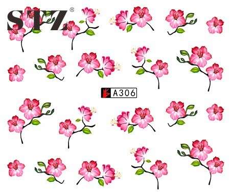 WATER TRANSFER NAIL ART DECAL - FLOWER