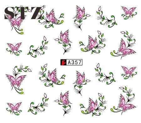 WATER TRANSFER NAIL ART DECAL - BUTTERFLY