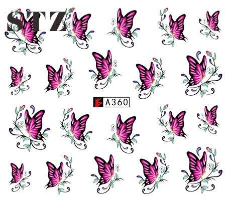 WATER TRANSFER NAIL ART DECAL - BUTTERFLY