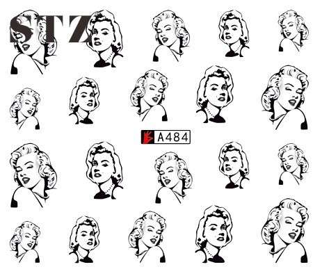 WATER TRANSFER NAIL ART DECAL - FACES